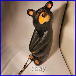 Jeff Fleming Big Sky Carvers BLACK BEAR Golf 12 Wood Carving Art EUC Rare New
