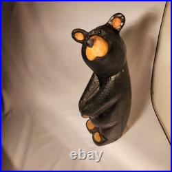 Jeff Fleming Big Sky Carvers BLACK BEAR Golf 12 Wood Carving Art EUC Rare New