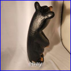 Jeff Fleming Big Sky Carvers BLACK BEAR Golf 12 Wood Carving Art EUC Rare New