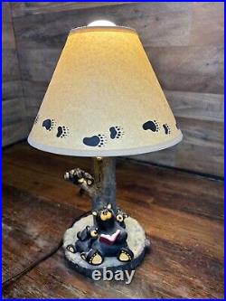Jeff Fleming Big Sky Carvers Bear foots Bear With Cubs Table Lamp 0700/3941
