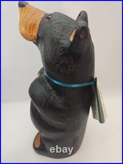 Jeff Fleming Big Sky Carvers Black Bear 13 Wood Carving Art Petey With Tag