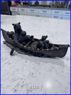 Jeff Fleming Big Sky Carvers Canoe Trip Bear Sculpture #49902 Bear foots 24W