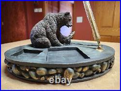 Jeff Fleming Big Sky Carvers Spring Cubs Bear Sculpture Bearfoots Desk Set NEW
