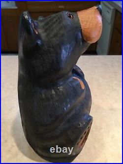 Jeff Fleming Big Sky Hand Carved Wood Bear Statue Sculpture 10 ROSIE