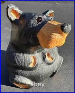 Jeff Fleming Big Sky Hand Carved Wood Bear Statue Sculpture 10 ROSIE