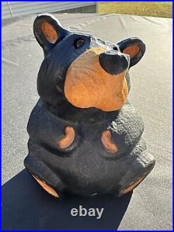 Jeff Fleming Big Sky Hand Carved Wood Bear Statue Sculpture 10 ROSIE