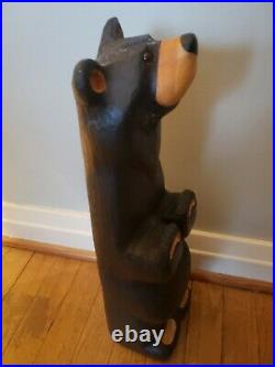 Jeff Fleming Hand Carved Wood Big Sky Carvers Bear Sculpture