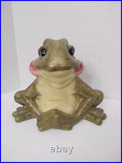 Jeremiah Frog Cookie Jar By Phyllis Driscoll Big Sky Carvers