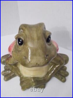 Jeremiah Frog Cookie Jar By Phyllis Driscoll Big Sky Carvers