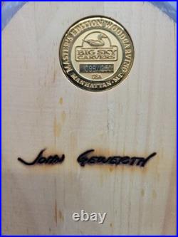 John Gewerth Duck Decoy Big Sky Carvers Signed Limited Edition #1099/1250