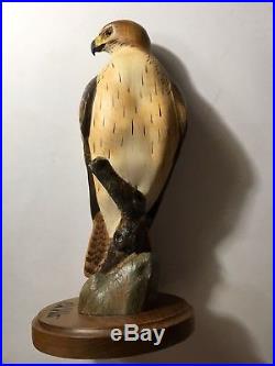 K. W. White Big Sky Carvers Master's Edition Hawk Wood Carving #117/1250