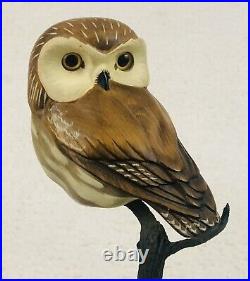 K. W. White Big Sky Carvers Owl Sculpture Signed Limited Edition #429/950 No COA