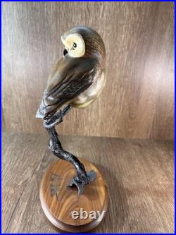 K. W. White Big Sky Carvers Owl Sculpture Signed Limited Edition #736/950