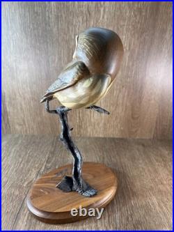 K. W. White Big Sky Carvers Owl Sculpture Signed Limited Edition #736/950