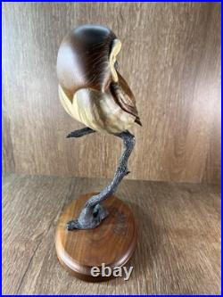 K. W. White Big Sky Carvers Owl Sculpture Signed Limited Edition #736/950
