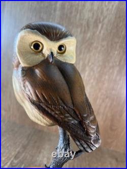 K. W. White Big Sky Carvers Owl Sculpture Signed Limited Edition #736/950