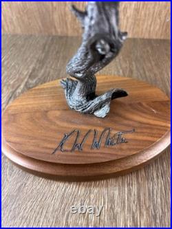 K. W. White Big Sky Carvers Owl Sculpture Signed Limited Edition #736/950