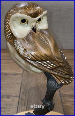 K W White Big Sky Master Carver OWL Sculpture Limited Edition 262/950 SIGNED