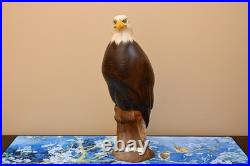 Ken White Big Sky Master Carver Falcon Bald Eagle Sculpture Decoy Duck Nra