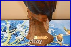 Ken White Big Sky Master Carver Falcon Bald Eagle Sculpture Decoy Duck Nra