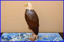 Ken White Big Sky Master Carver Falcon Bald Eagle Sculpture Decoy Duck Nra