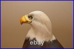 Ken White Big Sky Master Carver Falcon Bald Eagle Sculpture Decoy Duck Nra