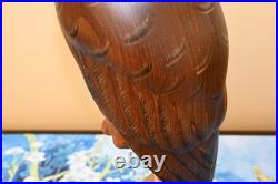 Ken White Big Sky Master Carver Falcon Bald Eagle Sculpture Decoy Duck Nra