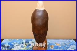 Ken White Big Sky Master Carver Falcon Bald Eagle Sculpture Decoy Duck Nra