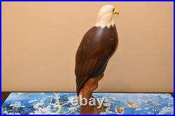 Ken White Big Sky Master Carver Falcon Bald Eagle Sculpture Decoy Duck Nra