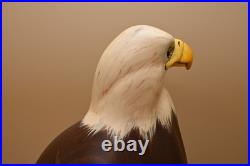 Ken White Big Sky Master Carver Falcon Bald Eagle Sculpture Decoy Duck Nra