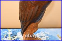 Ken White Big Sky Master Carver Falcon Bald Eagle Sculpture Decoy Duck Nra