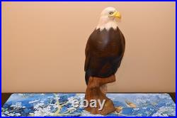 Ken White Big Sky Master Carver Falcon Bald Eagle Sculpture Decoy Duck Nra