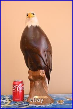 Ken White Big Sky Master Carver Falcon Bald Eagle Sculpture Decoy Duck Nra