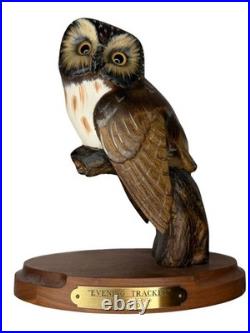 Ken White Evening Tracker Owl Sculpture Big Sky Carvers 14/1250 9