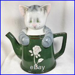 KenniKats Just Common Kats / Big Sky Carvers collector cat teapot cookie jar