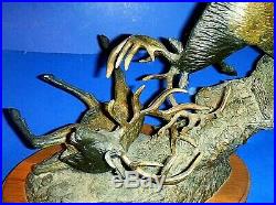 LARGE Big Sky Carvers Bronzed Elk Sculpture LIFE LESSON by Bradford Williams