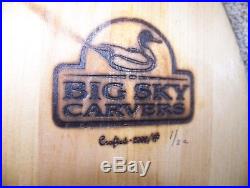 LARGE Big Sky Carvers Canada Goose Turned Head Decoy 2003 1/22 SIGNED