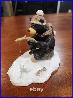 LOT Bearfoots Big Sky Carvers Jeff Fleming Winter Christmas Bear Figurines