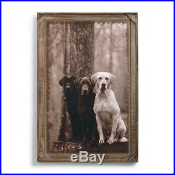 Labs Sepia Tone 36 x 24 Solid Barnwood Decorative Gallery Wall Art Sign