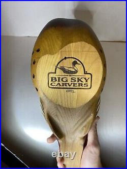 Large Duck Carving Big Sky Carvers vintage #11114112