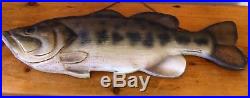 Large Wood Carved Fish by Big Sky Carvers, wall display