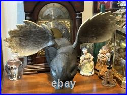 Lg. VINTAGE 18 BIG SKY CARVERS MONTANA WOODEN MOOSE