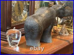 Lg. VINTAGE 18 BIG SKY CARVERS MONTANA WOODEN MOOSE