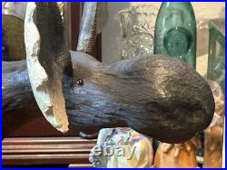 Lg. VINTAGE 18 BIG SKY CARVERS MONTANA WOODEN MOOSE