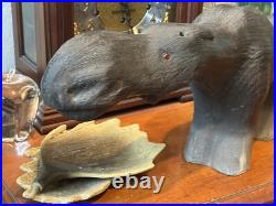 Lg. VINTAGE 18 BIG SKY CARVERS MONTANA WOODEN MOOSE