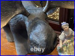 Lg. VINTAGE 18 BIG SKY CARVERS MONTANA WOODEN MOOSE