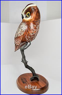Long After Dark OWL Big Sky Carvers Wood Carving New Old Stock Ken W. White