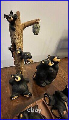 Lot Of BearFoots Bears Jeff Fleming Big Sky Carvers Lodge Cabin Canoe