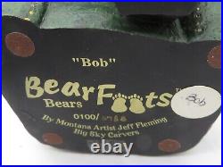 Lot of 5 BEARFOOTS Bear Figurines by Jeff Fleming Big Sky Carvers