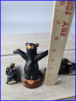 Lot of 5 BEARFOOTS Bear Figurines by Jeff Fleming Big Sky Carvers Smalls Shelf